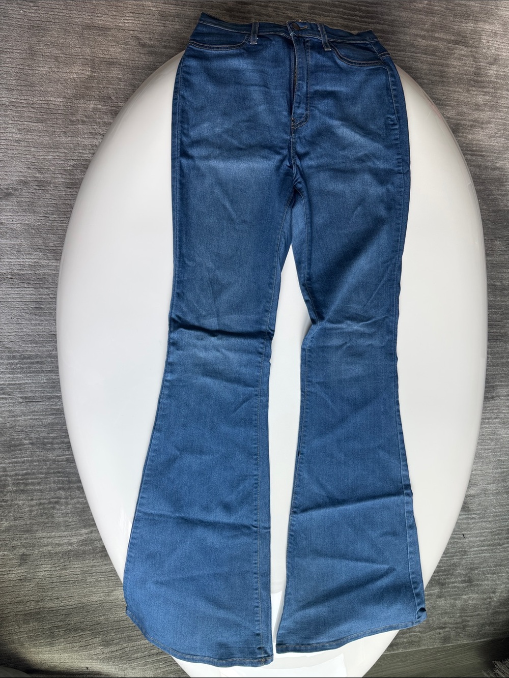 Women's Dark Blue Flare Jeans